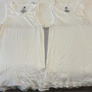 Beverly Hills Polo Club White Ribbed Tank Top